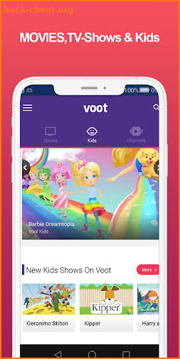New Voot tv MOVIES Info Guide screenshot