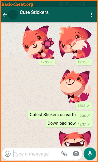 New WAStickerApps 🙊 Cute Stickers For Chat screenshot
