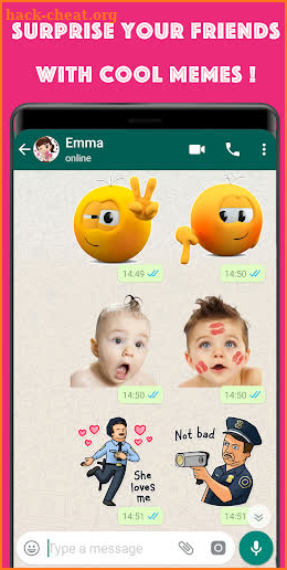 New WAStickerApps Emoji 😜Emoticon Stickers 2019 screenshot
