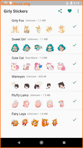 New WAStickerApps 😍 Girly Stickers For WhatsApp screenshot