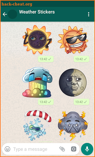 New WAStickerApps ⛅ Weather Stickers For WhatsApp screenshot