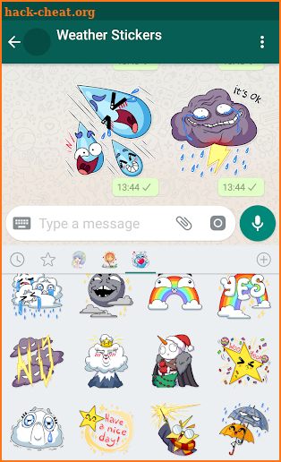 New WAStickerApps ⛅ Weather Stickers For WhatsApp screenshot