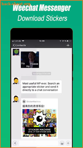 New Weechat Messenger Free Download Stickers screenshot