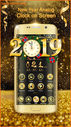 New Year 2019 Launcher--Analog Clock Countdown screenshot