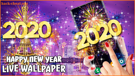 New Year 2020 Fireworks Live Wallpaper HD screenshot
