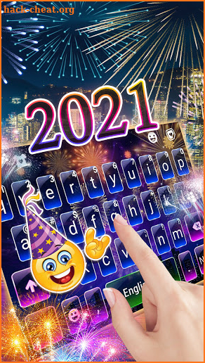 New Year 2021 Keyboard Background screenshot