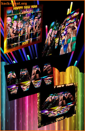 New Year 2022 photo frames video Slide with song screenshot