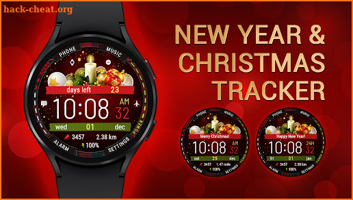 New Year and Christmas Tracker screenshot