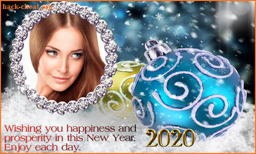 New year card photo frame 2022 screenshot
