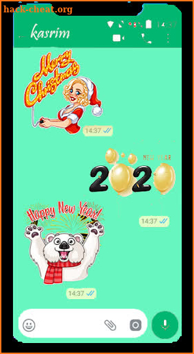 🎄New Year Christmas Stickers for Whatsapp 2020🎄 screenshot