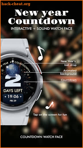 New Year Countdown Watch Face screenshot