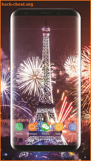New Year Eiffel Fireworks Live Wallpaper screenshot