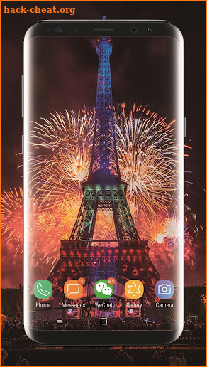 New Year Eiffel Fireworks Live Wallpaper screenshot
