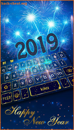 New Year Firework 2019 Keyboard Theme screenshot
