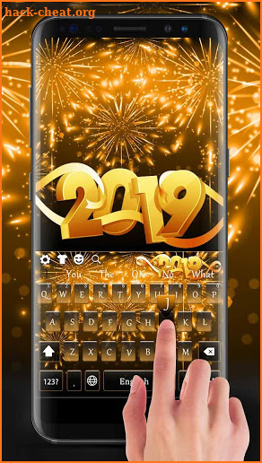 New Year Gold 2019 Keyboard screenshot