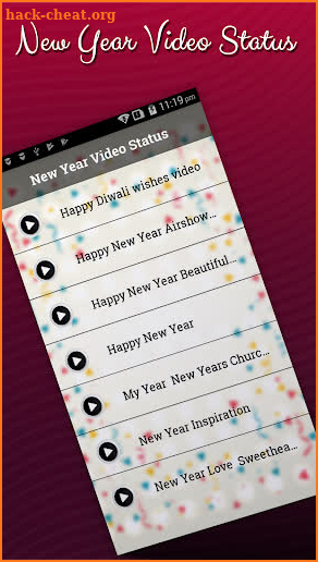 New Year HD Video Status screenshot
