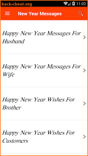 New Year Messages screenshot