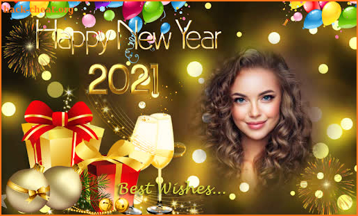 New Year Photo Frame 2021 - New Year Wishes 2021 screenshot