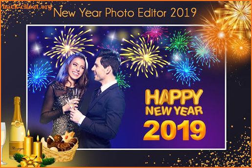 New Year Photo Maker 2019 : Frame, Greeting Card screenshot