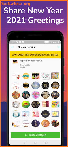 New Year Stickers 2021 for WhatsApp screenshot