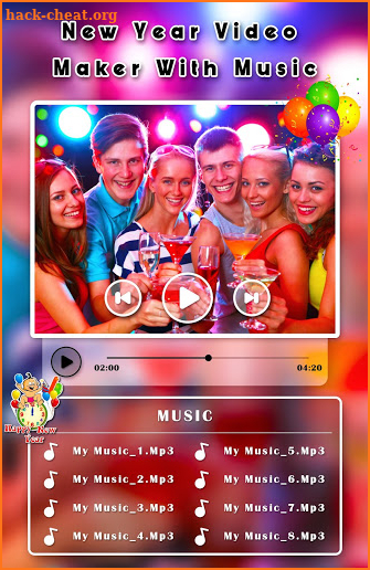 New Year Video Maker With Music - Happy New Year screenshot