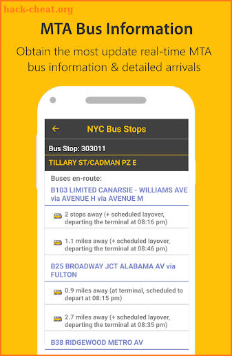 New York Bus Time - MTA Bus Time Tracker screenshot