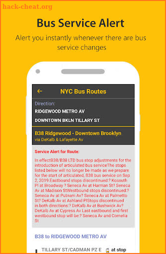 New York Bus Time - MTA Bus Time Tracker screenshot