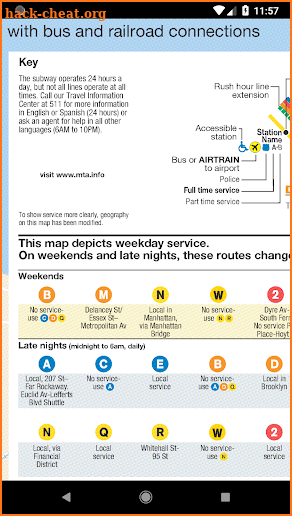 New York City Subway Map Free Offline 2018 screenshot