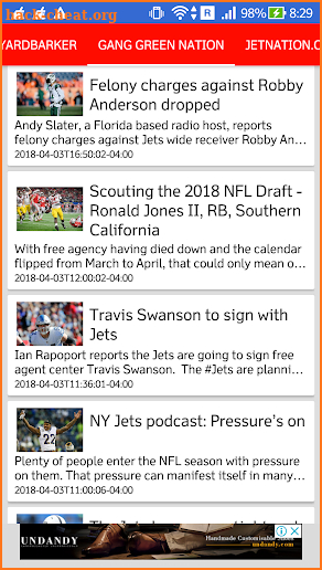 New York Jets All News screenshot