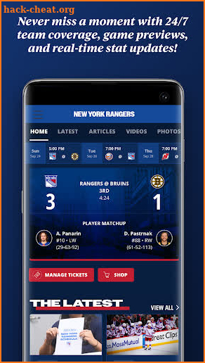 New York Rangers Official App screenshot