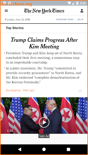 New York Times - Breaking News screenshot