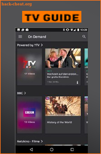 New Zattoo TV App Live Television HD Stream Hints screenshot