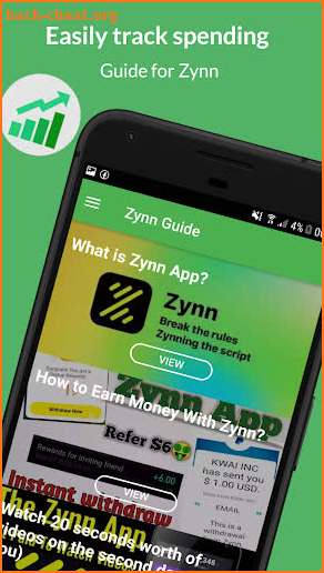 New Zynn app Guide screenshot