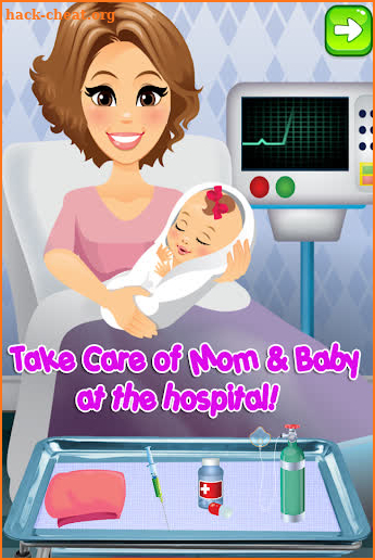 Newborn Baby Maternity Nurse - Mom & Baby Games! screenshot