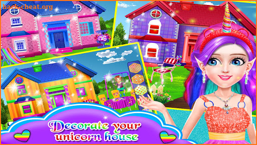 Newborn Unicorn House Decoration screenshot