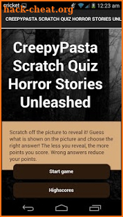 (New)Creepypasta scratch quiz screenshot