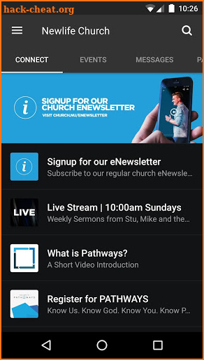 Newlife Church screenshot