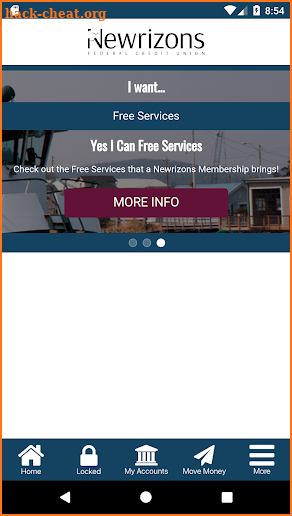 Newrizons Federal Credit Union screenshot