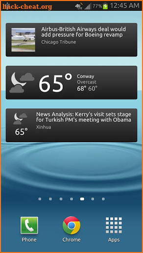 News & Weather screenshot