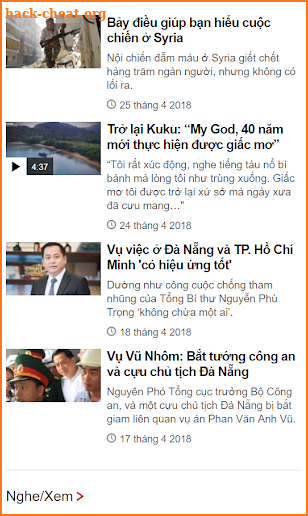 News: BBC Vietnamese screenshot