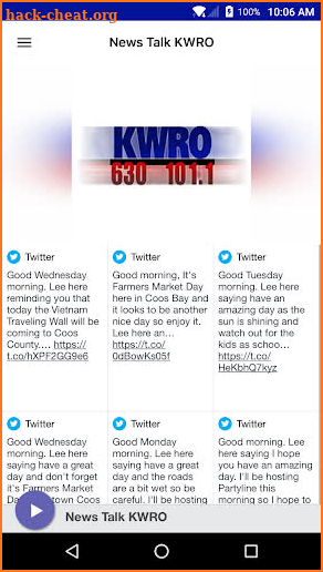 News Talk KWRO screenshot