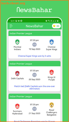 NewsBahar - Latest News of IPL 2020 screenshot