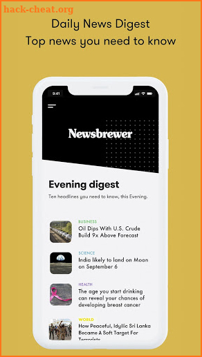 Newsbrewer -  Daily News Digest with Summary screenshot