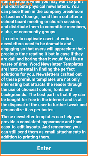 Newsletter Templates screenshot