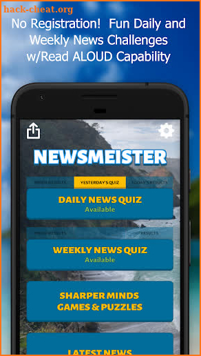 Newsmeister 2: Audio News Quiz screenshot