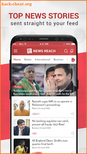NewsReach  - Latest & Breaking News Headlines screenshot