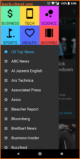 NewsReader screenshot