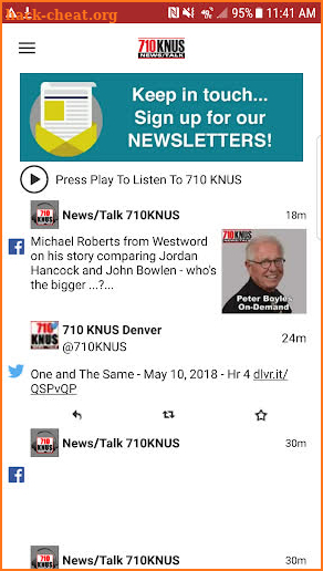 News/Talk 710 KNUS screenshot