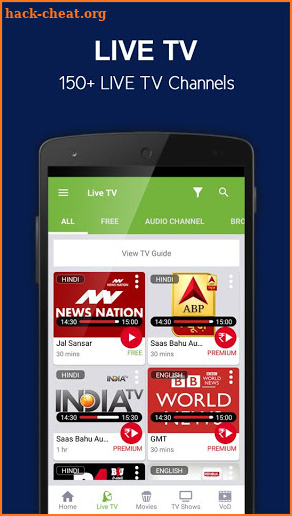 nexGTv Live TV News Cricket screenshot