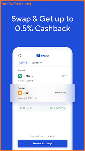 Nexo: Buy BTC, ETH, SOL & AVAX screenshot